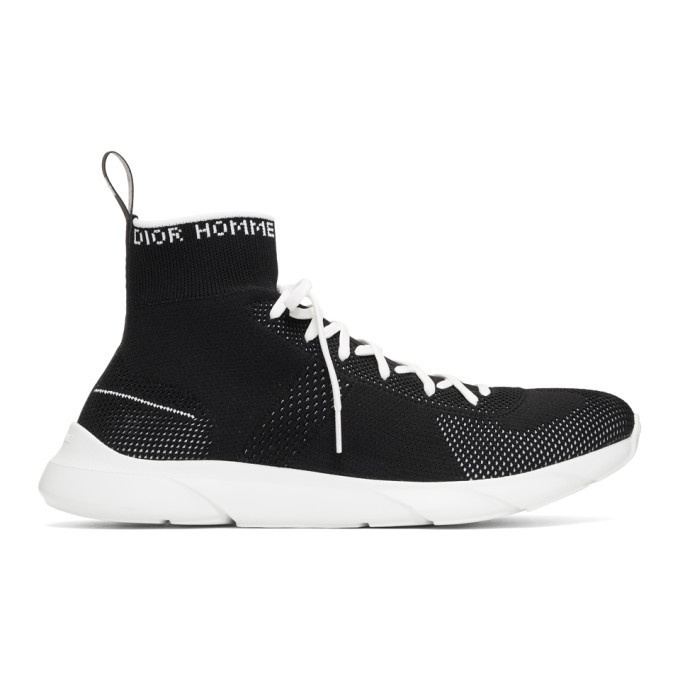 Photo: Dior Homme Black Sock Sneakers