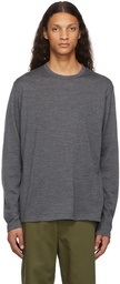 Junya Watanabe Grey Wool Elbow Patch T-Shirt