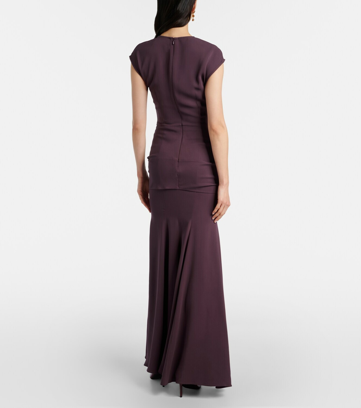 Tove Ames gathered jersey maxi dress