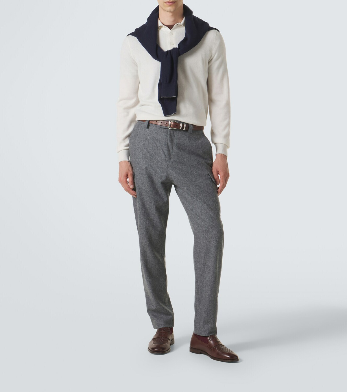 Brunello Cucinelli Cashmere polo sweater