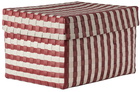 HAY Red & Off-White Maxim Large Stripe Box