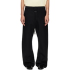 Fear of God Black Double Face Wool Cashmere Flared Trousers