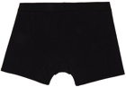 Balenciaga Black Cotton Boxer Briefs