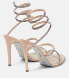 Rene Caovilla Cleo embellished satin sandals