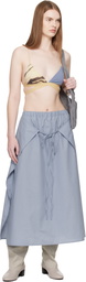 Baserange Blue & Beige Stay Bra