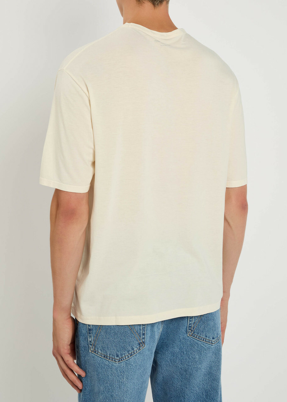 Officine Générale Benny Jersey T-shirt Cream