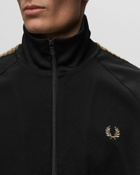 Fred Perry Crochet Taped Track Jacket Black - Mens - Track Jackets
