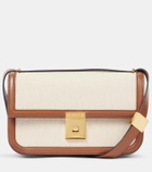 DeMellier Paris leather-trimmed shoulder bag