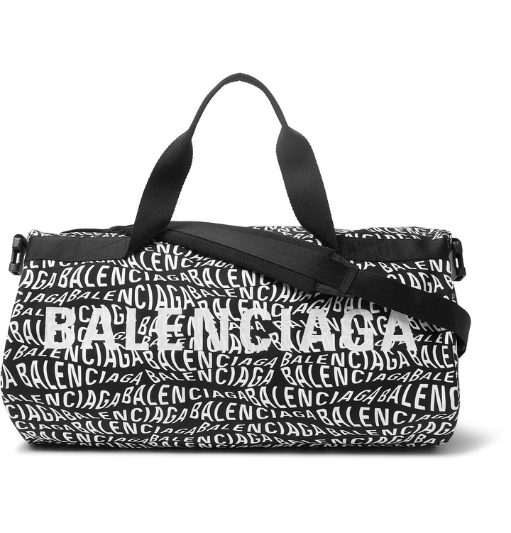 Photo: Balenciaga - Logo-Print Canvas Holdall - Black