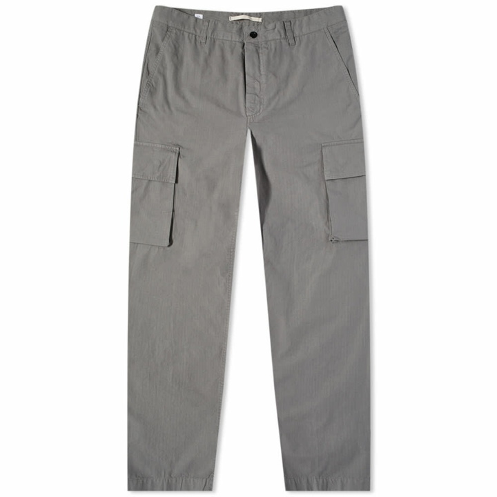 Photo: Norse Projects Men's Lukas Ripstop Tab Series Cargo Pant in Magnet Grey