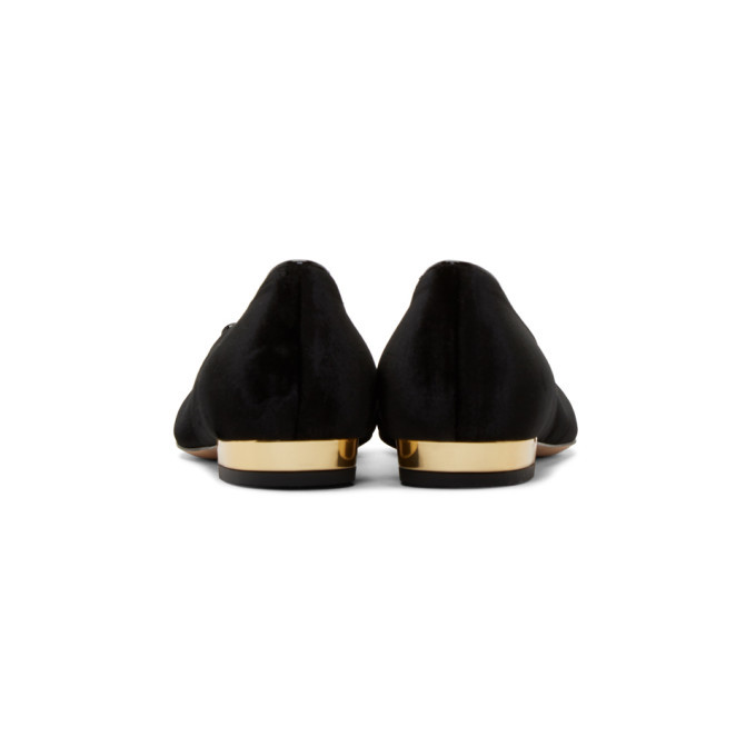 Charlotte Olympia Black Peace Kitty Loafers