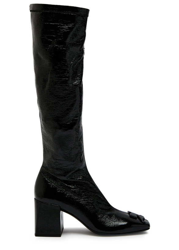 Photo: Courrèges Reedition 75 Vinyl Knee-high Boots Black