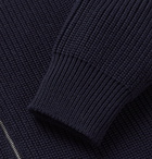 Mr P. - Merino Wool Zip-Up Cardigan - Men - Navy