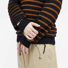 MM6 Maison Margiela Men's Key Ring in Palladio Buratatto