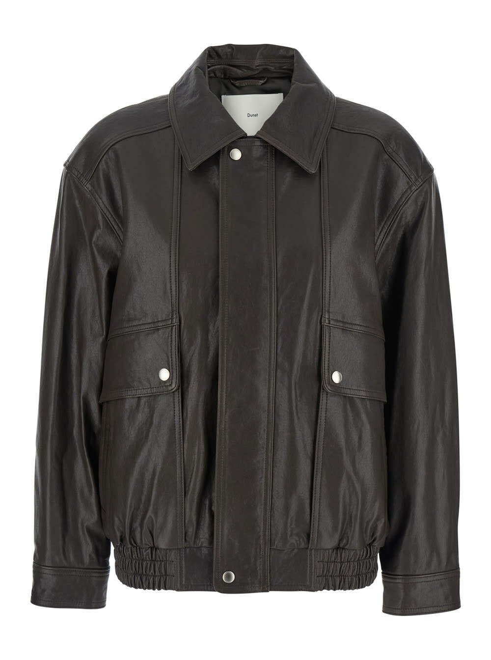 DUNST Women's Unixex Calf Skin Zip-Up Blouson Jacket in