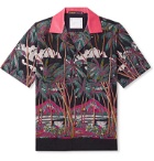 Sacai - SUN SURF Diamond Head Camp-Collar Velvet-Trimmed Printed Voile Shirt - Multi
