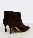 Manolo Blahnik Vivés suede ankle boots