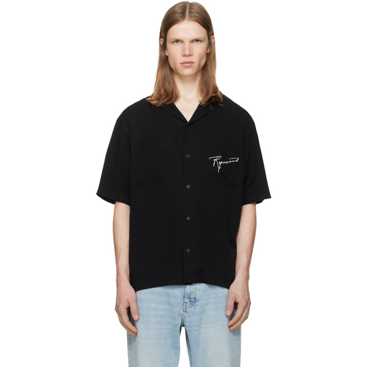 Photo: Represent Black 'Love And Kisses' Resort Shirt