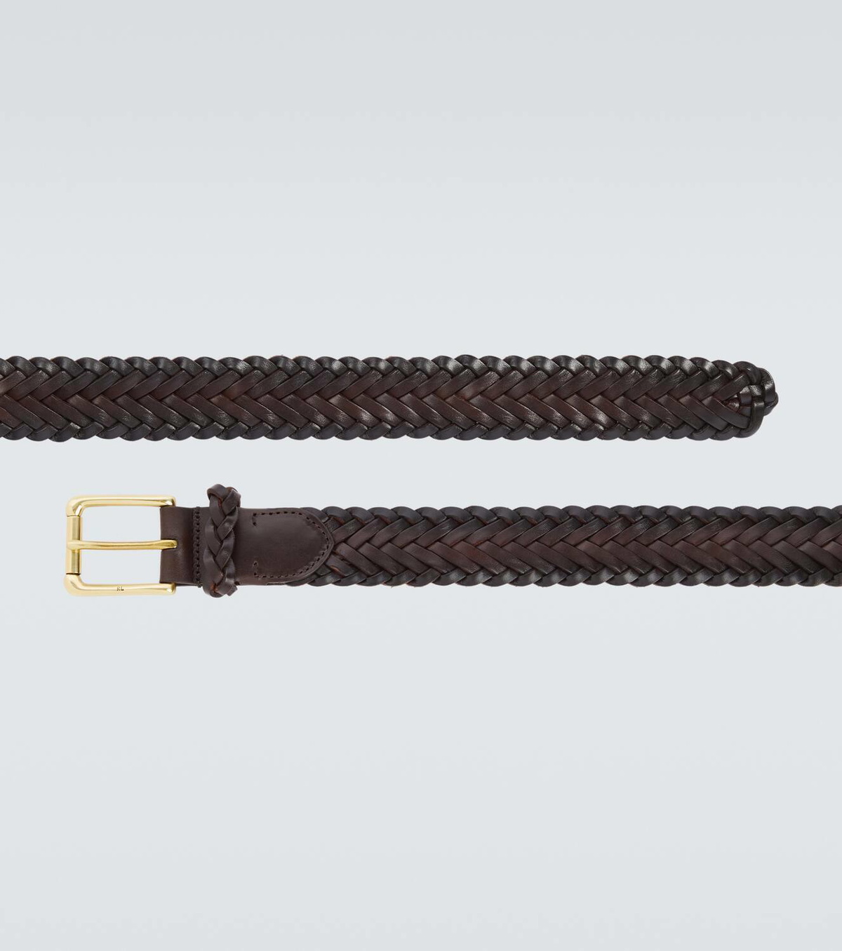 Ralph Lauren Purple Label Sportsman woven leather belt