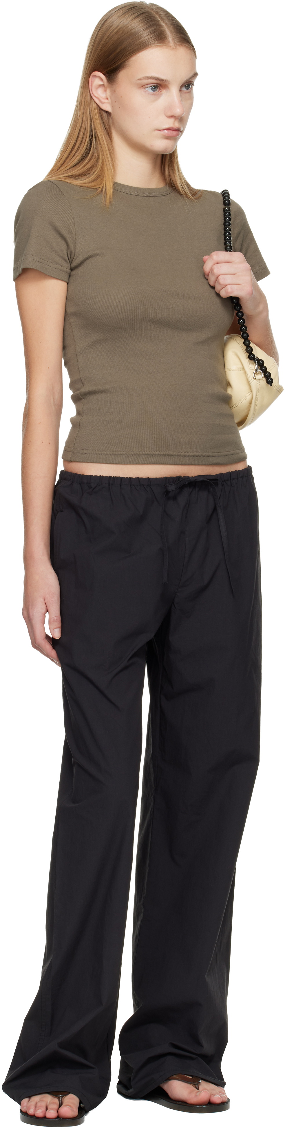 Matteau Black Drawcord Trousers
