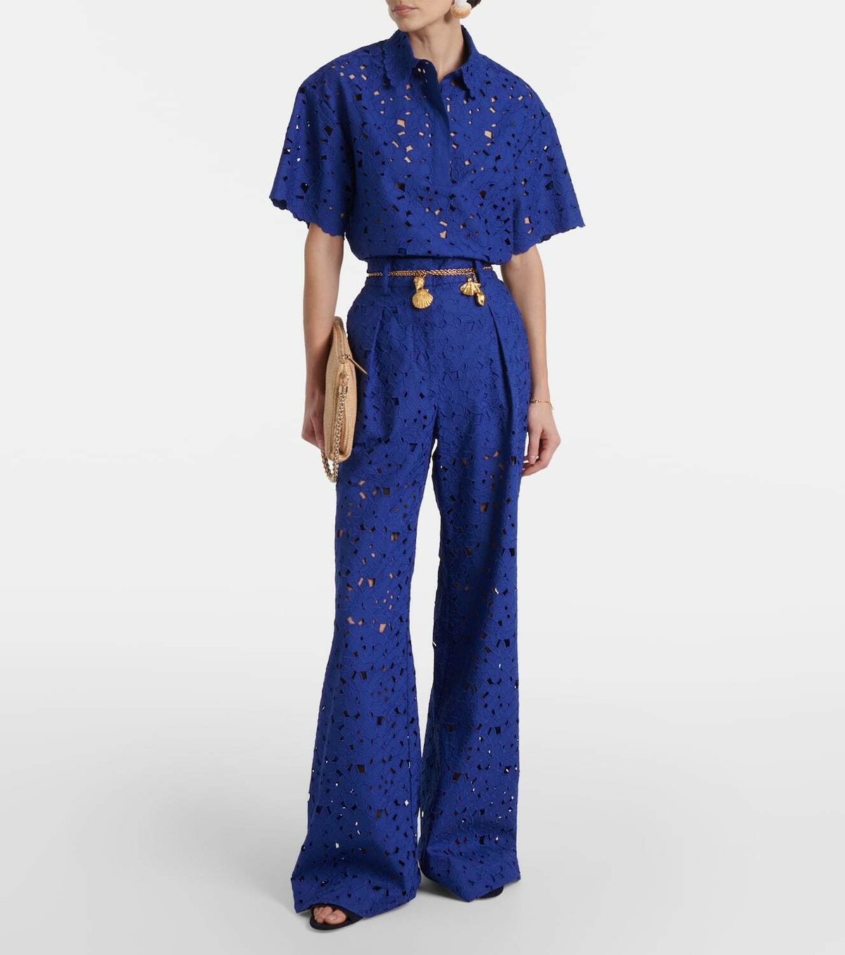Rebecca Vallance Zaffre broderie anglaise cotton shirt