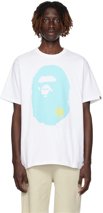 Photo: BAPE White Big Ape Head T-Shirt