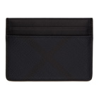 Burberry Navy and Black London Check Card Holder