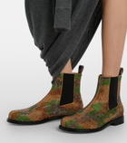 JW Anderson Camouflage embellished suede Chelsea boots