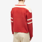 Bode Men's Bucky Long Sleeve T-Shirt in Red