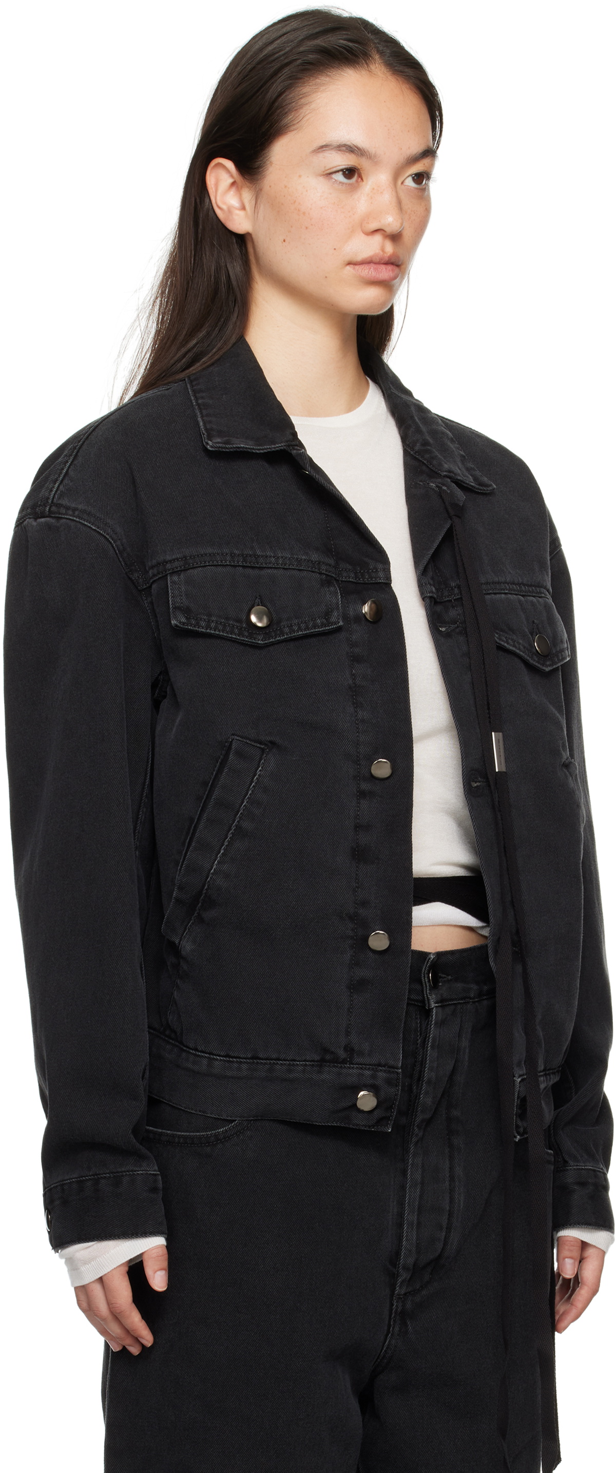 Ann Demeulemeester Black Marthe High Comfort Denim Jacket