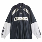 Adidas x Willy Chavarria Long Sleeve Jersey Top in Legend Ink/Light Grey Heather