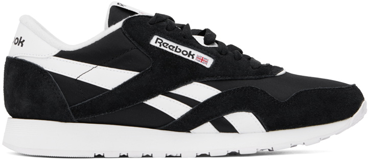 Photo: Reebok Classics Black Classic Nylon Sneakers