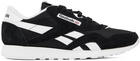 Reebok Classics Black Classic Nylon Sneakers