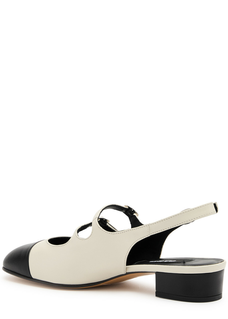 サンダル・ミュール CAREL PARIS Women Sandals ABRICOT24332263 GREYWHITE Abricot - Grey mesh and upcycled white leather slingback