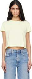 AGOLDE Yellow Adine Shrunken T-shirt
