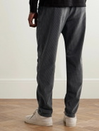 James Perse - Slim-Fit Garment-Dyed Cotton-Blend Corduroy Chinos - Gray