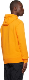 Stone Island Orange Drawstring Hoodie