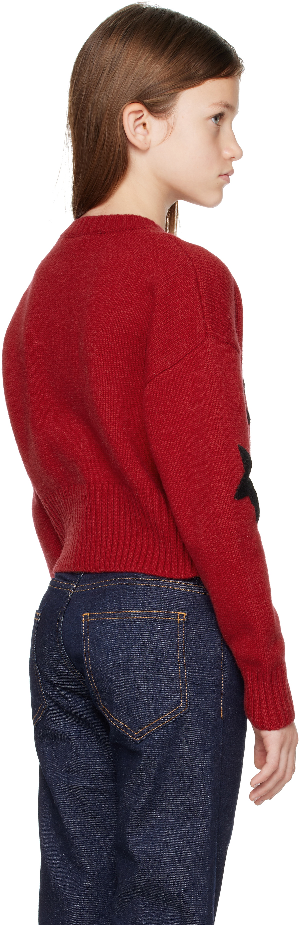 Marni Kids Red Knitted Sweater