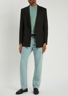 Tom Ford Crew-neck Stretch-cotton T-shirt Teal