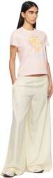 Casablanca Pink Diamond Column T-shirt