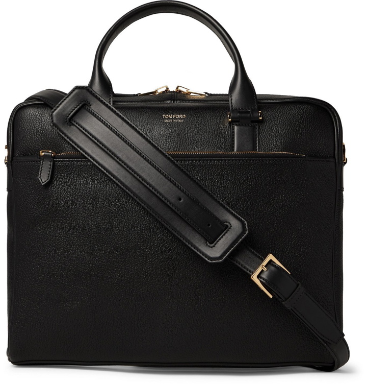 Photo: TOM FORD - Full-Grain Leather Briefcase - Black