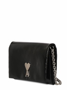 AMI PARIS - Voulez Vous Leather Wallet W/ Chain