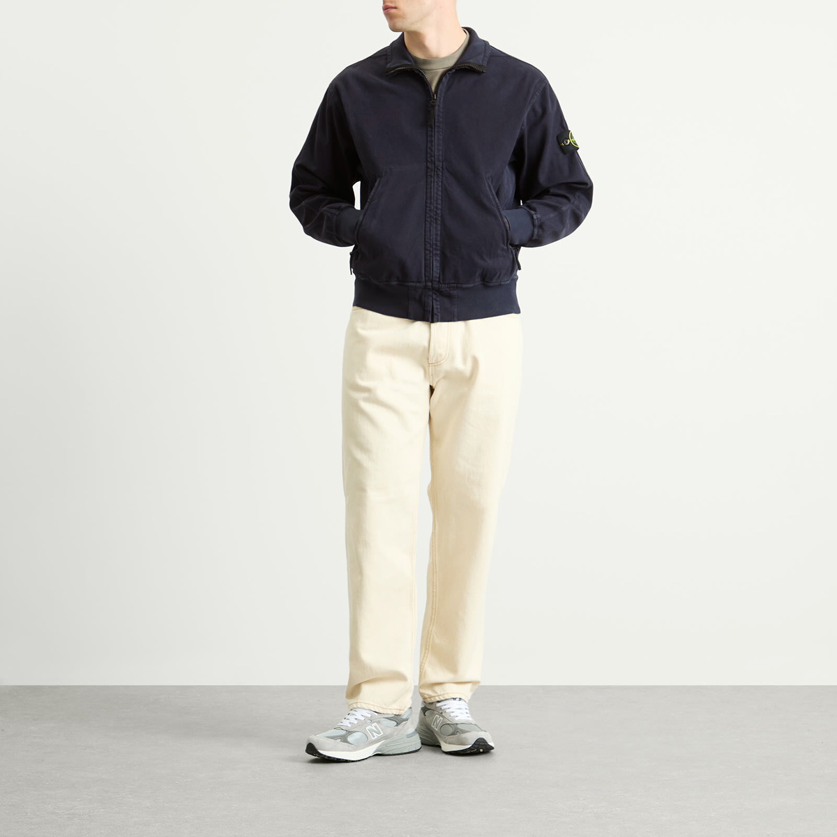 ジャケット・アウター 2011SS STONE  OLD EFFECT JACKET Stone Island Men's Old Effect Harrington Jacket in Ink Stone Island