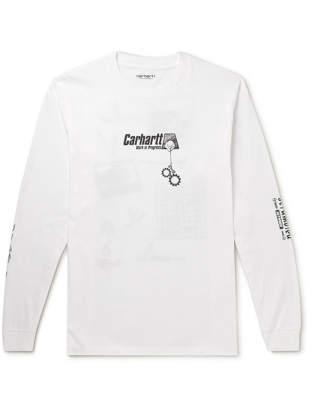 Photo: Carhartt WIP - Scramble Printed Cotton-Jersey T-Shirt - White