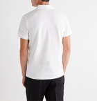 Moncler - Logo-Appliquéd Cotton-Piqué Polo Shirt - White