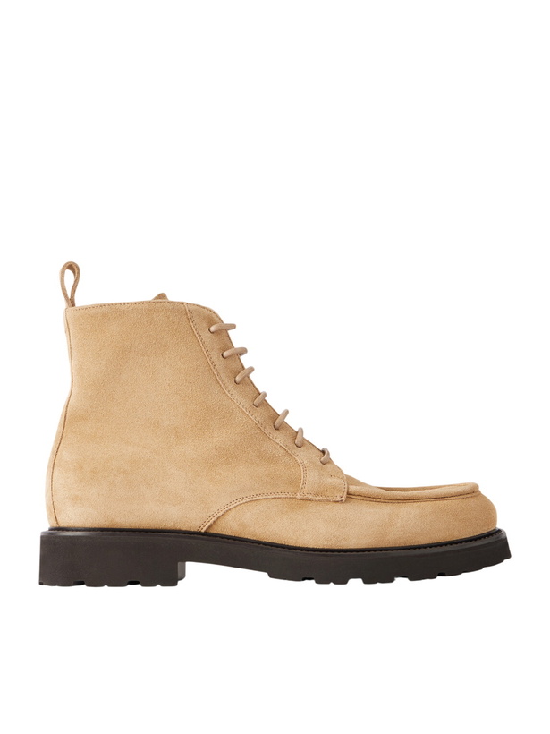 Photo: Canali - Suede Lace-Up Boots - Neutrals