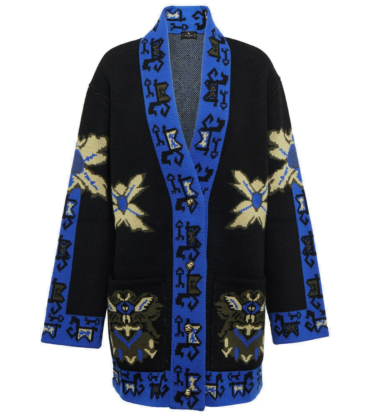 Etro - Wool jacquard cardigan Etro