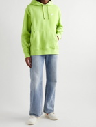 Nike - Sportswear Club Logo-Embroidered Cotton-Blend Jersey Hoodie - Green