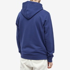 Balmain Men's Paris Logo Hoody in Blue/White