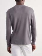Rag & Bone - Cotton-Jersey Henley T-Shirt - Gray